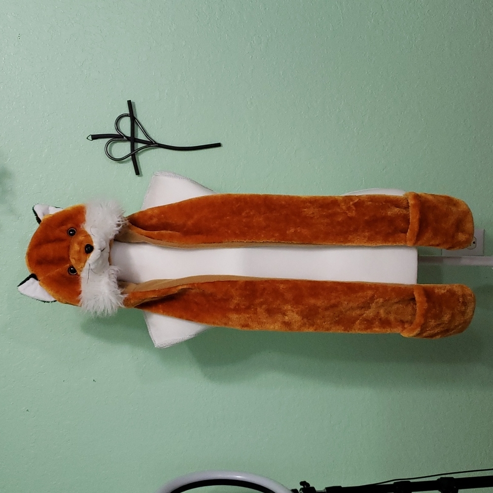 FOX head, ears, hands warm beanie